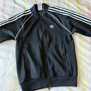 Adidas Black and White Track Jacket